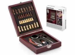 InnovaGoods Sada doplňků na víno a šachů (37 dílků)