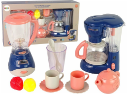 LeanToys Sada kuchyňských doplňků mixér a kávovar pro děti