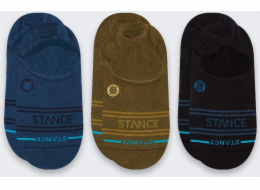 Stance Ponožky Basic No Show, 3 páry, armádní