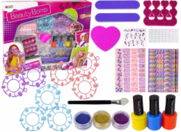 LeanToys Sada velkých samolepek na nehty s oddělovači