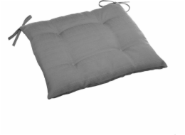 DLGTP Čtvercový polštář na židli s úvazkem, šedý