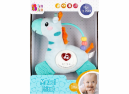 Bambam BAM BAM HUDEBNÍ MĚKKÁ ŽIRAFA B/O 18X25X8 18/36