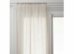 Atmosphera Krátké kuchyňské závěsy lněný efekt, 100% polyester, 2 kusy, 60 x 120 cm