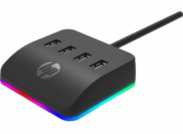 HUB USB (3.0) hub 4portový, DHC-CT120, černý, Hewlett-Packard, 4x USB 3.0, podsvícení