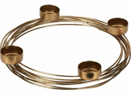 Home Styling Collection Svícen pro domácí styling Zlatý na 4 čajové svíčky, 28,5 cm