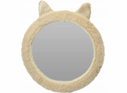 Home Styling Collection Kolekce bytového stylingu Zrcadlo do dětského pokoje Plyšová kočka s ušima, 31 cm