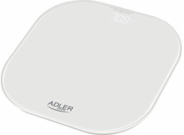 Adler Koupelnová váha Adler | AD 8188 | Maximální hmotnost (kapacita) 180 kg | Přesnost 100 g | Bílá