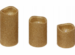 Atmosphera Sada 3 LED svíček v různých velikostech