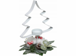 ATMOSPHERA Kovový svícen na čajové svíčky Christmas Tree, 25 cm