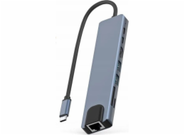 Bounn 8v1 USB-C Dock/Replikátor pro MacBook (JH-81)