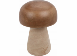 Home Styling Collection Dřevěná figurka houby, kolekce pro domácí styling, 20 cm