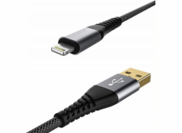 MyScreen Protector kabel USB-A - Lightning 2 m černý (MKL200CM)