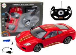 LeanToys Sportovní auto na dálkové ovládání 1:16 R/C červené