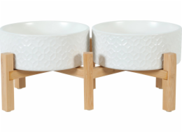 Zolux Keramická miska pro psy KERAMO DUO bílá 2 x 700 ml