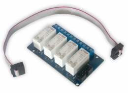 TINYCONTROL 4x relé 250VAC/16A, rozšiřující deska pro LAN ovladač LK3 a LK4