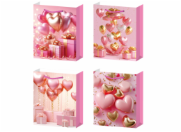 Dárková taška S - Růžové srdíčka