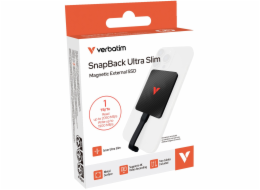 VERBATIM SnapBack Ultra Slim SSD 1TB,USB-C, černý