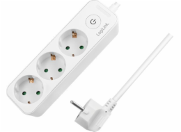 LogiLink Prodlužovací kabel LogiLink 3 zásuvky 1,5 m bílý
