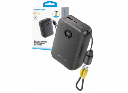Powerbank Vention 20000mAh 2 x USB-C 1x USB-A z wyświetlaczem 22,5W czarny