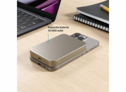 Epico UltraPack Qi2 10000mAh Mag+ bezdrôtová powerbanka EM71b - titanová