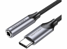 Vention BGMHA audio kabel 0,1 m 3.5mm USB typu C Šedá