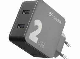 Cellular Line Cellularline Multi-Power 2 domácí nabíječka 2x USB 12W + 12W, černá