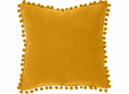 Atmosphera Polštář se žlutými bambulkami 40x40 cm