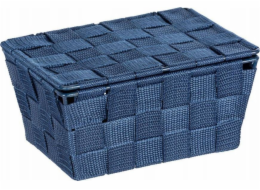 Wenko ADRIA Koupelnový koš s víkem, tmavě modrá, Wenko