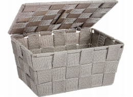 Wenko Organizér s víkem ADRIA TAUPE, koupelnová nádoba, WENKO