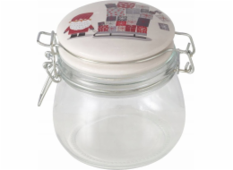 Boltze Sklenice s porcelánovým víčkem MONTI, 450 ml