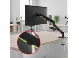 Držák monitoru Maclean, plynová pružina, 17"-32", 2-10 kg, černý, MC-133