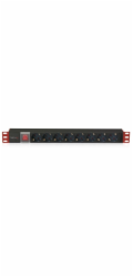 Techly Rack 19palcový 1U 250V / 16A, 8xSCHUKO, 3m (100488)