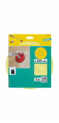 Wolfcraft samodržné brusné kotouče K180, pr. 225mm 563500
