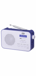 Rádio Trevi, DAB 7F92 R BLU, přenosné, DAB+/DAB/ FM, displej Dot Matrix, alarm, AUX-IN, dobíjecí lithiová baterie