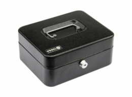 Vorel Černá pokladní schránka s klíčem 200x160x90mm (78622)