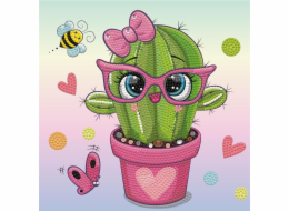 DIAMOND DOTZ DIAMOND DOTZ PRETTY V RŮŽOVÉM KAKTUSOVÉM ODSTÍNKU