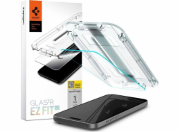 Spigen Tvrzené sklo - Glas.tr "ez Fit" pro iPhone 15, průhledné