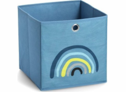 Zeller Úložný box Blue Rainbow, látkový, modrý