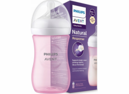 Avent Láhev Avent Natural Response 260 ml růžová