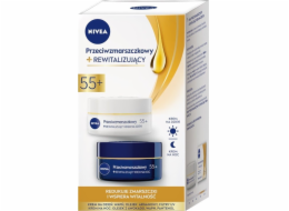 Nivea modelační noční krém proti vráskám 55+ 50ml + modelační denní krém proti vráskám 55+ 50ml