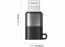Puluz Adaptér PU649B Lightning na USB-C, černý (SB8500)