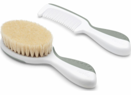 Nuvita Nuvita, Dětská sada: Kartáč a hřeben, šalvějově zelená