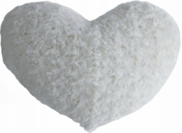 Atmosphera Dekorativní polštář HEART z umělé kožešiny, šedý