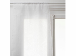 Atmosphera Krátké kuchyňské závěsy Leaf, vzor listů, 2 kusy, 60 x 90 cm