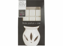 Atmosphera Dekorativní bílý krb + voskový tavenin s vůní jasmínu