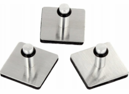 Zeller Sada magnetických háčků ČTVERCOVÝCH - 3 kusy v sadě, ZELLER