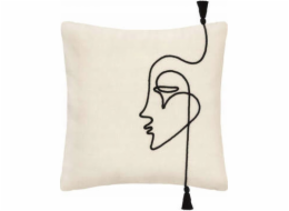 Atmosphera Dekorativní povlak na polštář FACE, 40 x 40 cm