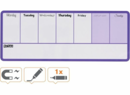 Nobo Týdenní diář 140x360 fialový