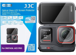 JJC Sada sluneční clony pro objektivy, tvrzené sklo, kryt objektivu, LED displej, Insta360 Ace Pro / GSP-acepro