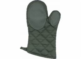 Douceur d`Interieur Chňapka do trouby se silikonovou rukojetí, khaki, 30 x 18 cm